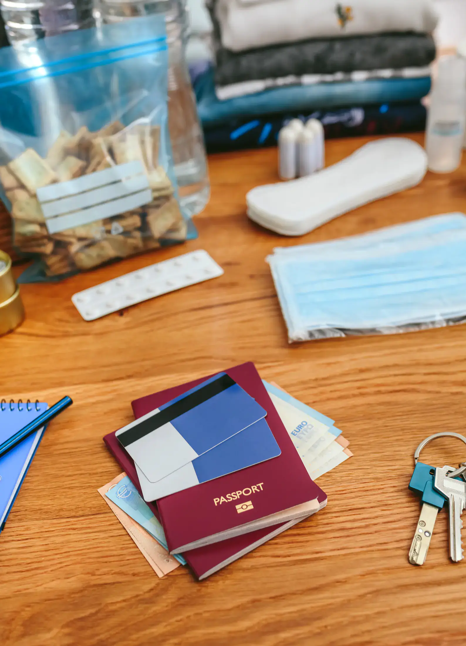 Belize travel scene featuring Vaccines, Water & Medical Kit