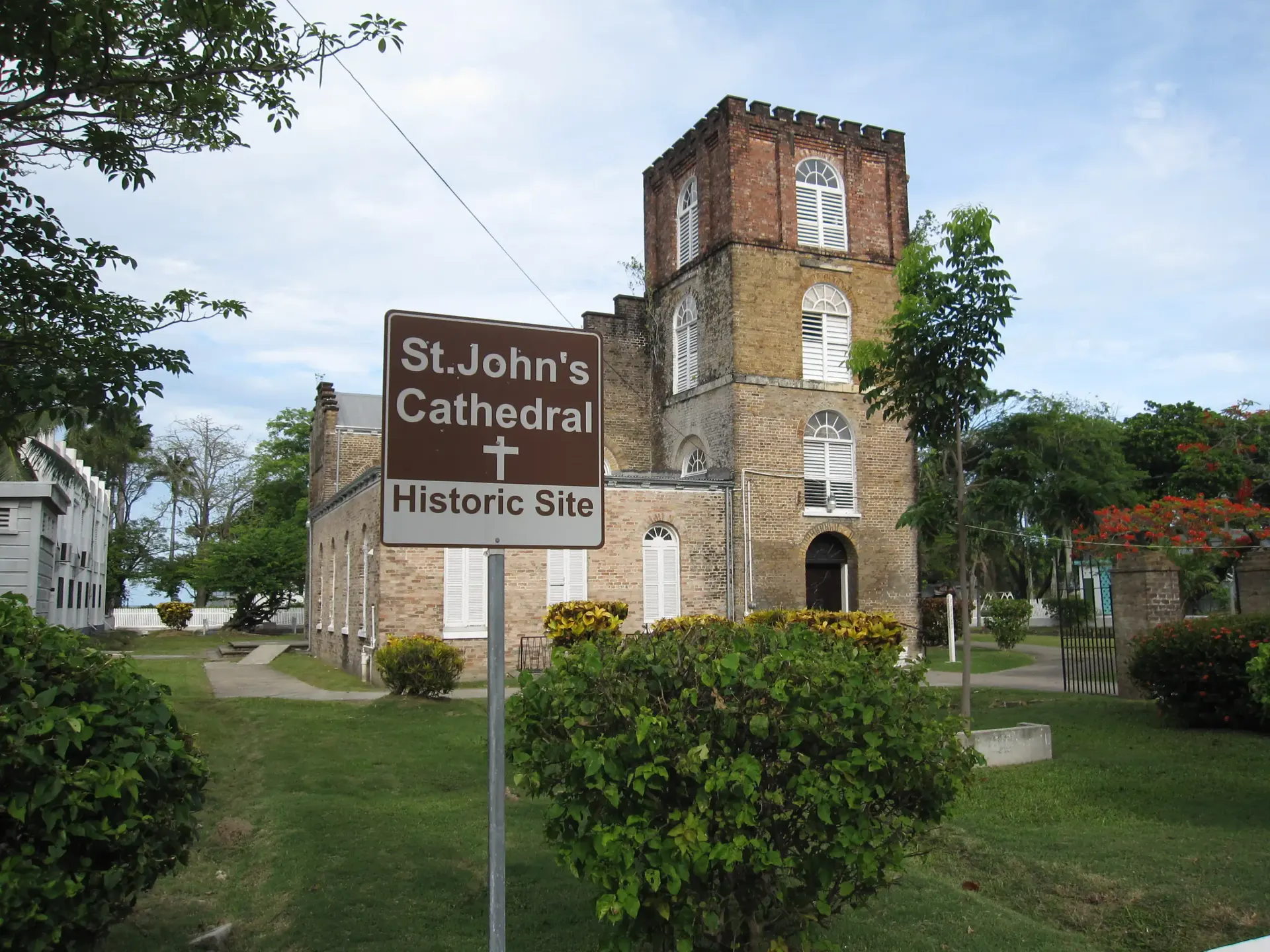 St. John's Cathedral in Belize City, Belize, the oldest Anglican cathedral in Central America, on the country's Caribbean coast