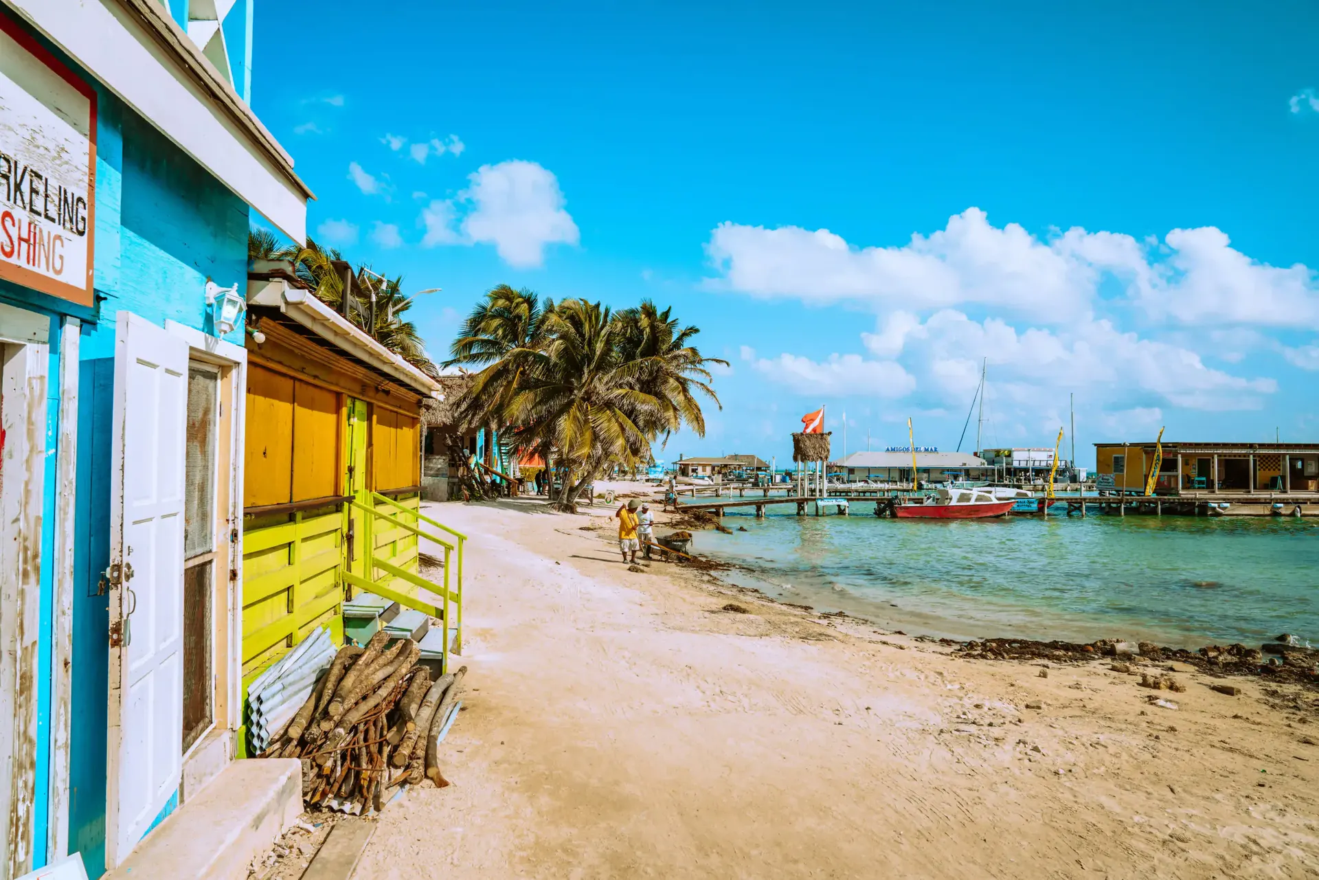 Belize travel scene featuring local culture in Ambergris Caye