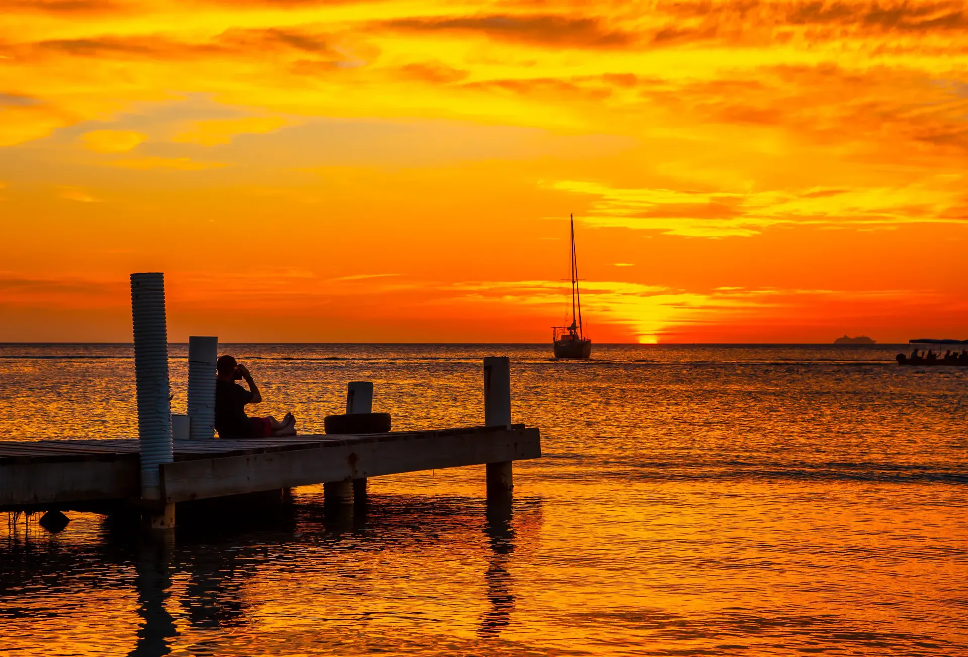 Belize travel scene featuring Sunset Wind-Down