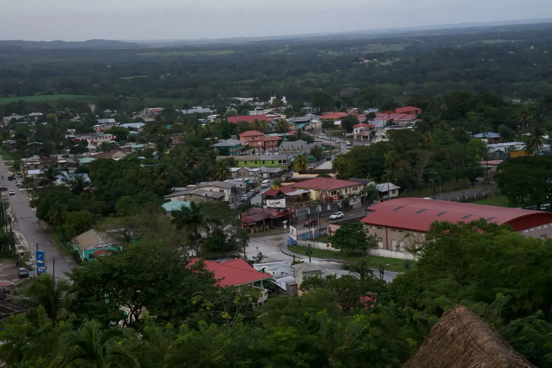 View across San Ignacio town in the Cayo District of Belize