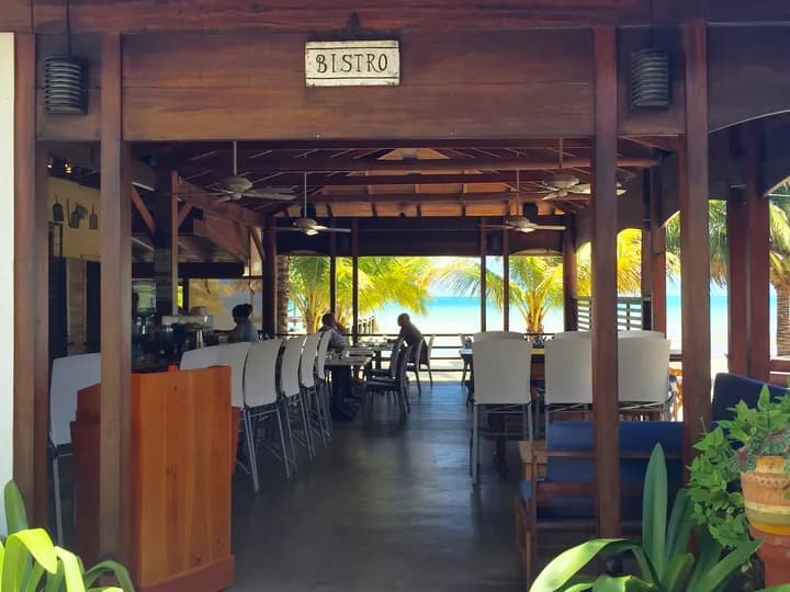 Belize travel scene featuring Maya Beach Hotel Bistro