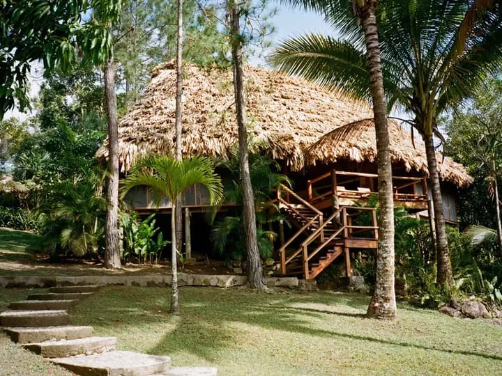 Belize travel scene featuring Blancaneaux Lodge in San Ignacio