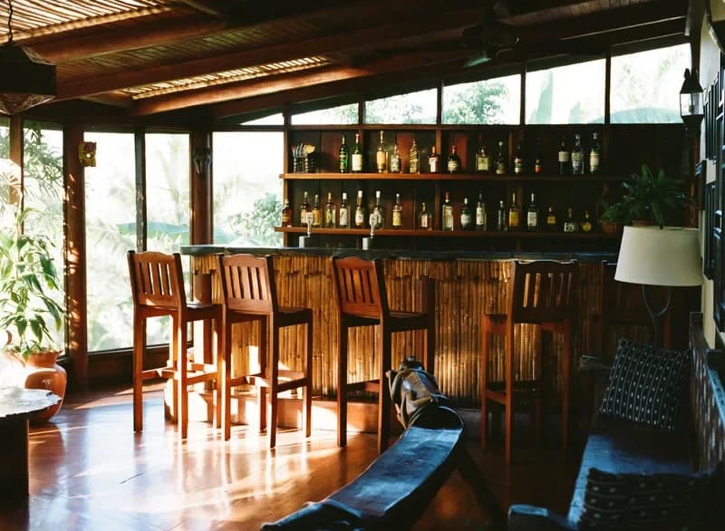 Blancaneaux Lodge bar