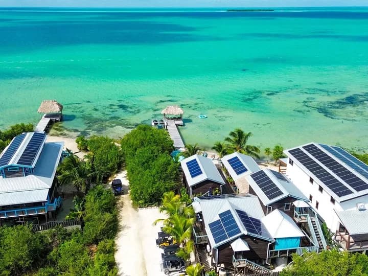 Belize travel scene featuring Casa Nova Cabanas in Ambergris Caye