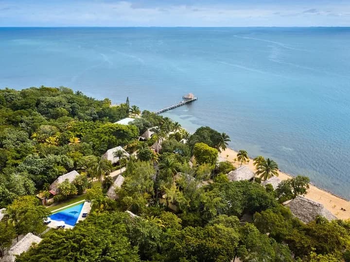 Belize travel scene featuring Turtle Inn in Placencia