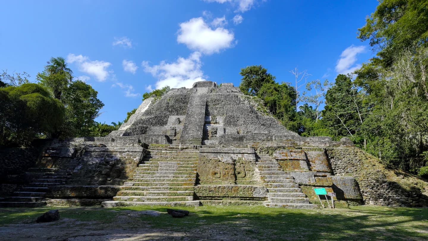 Mayan Ruin Lamanai High Temple in Belize