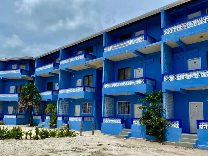 Belize travel scene featuring Anchorage Beach Resort in Caye Caulker