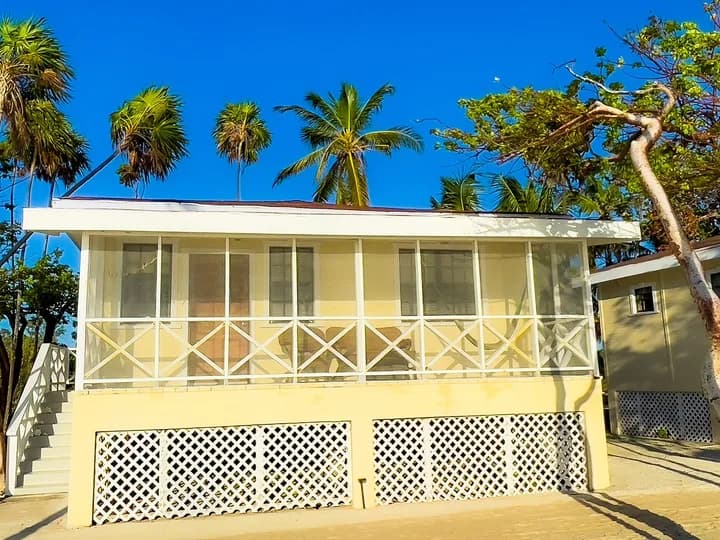 Belize travel scene featuring Blackbird Caye Resort in Turneffe Atoll