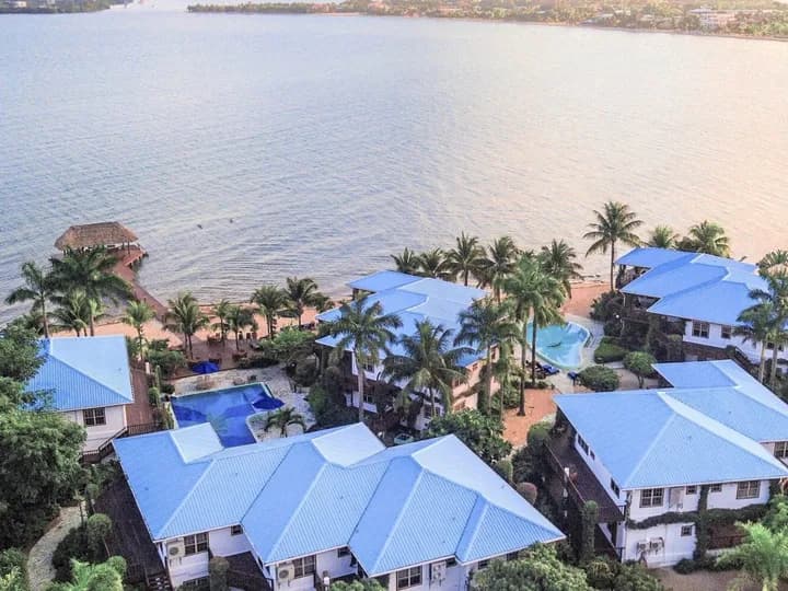 Belize travel scene featuring Chabil Mar Villas in Placencia