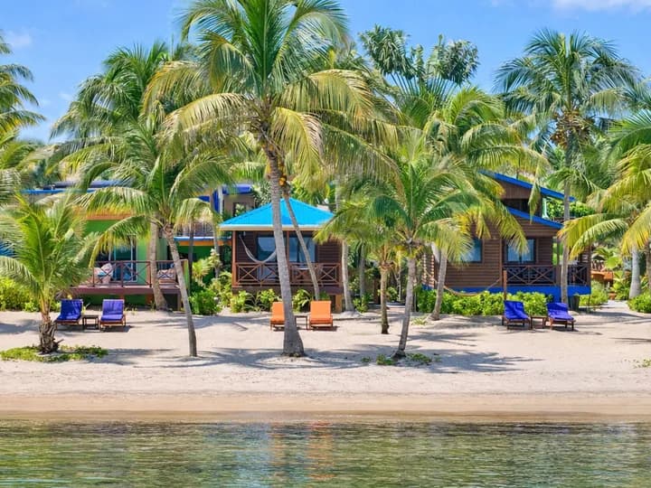 Belize travel scene featuring Coconut Row Boutique Hotel in Hopkins