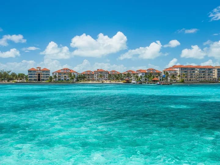Belize travel scene featuring Grand Caribe Belize in Ambergris Caye