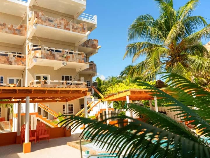 Belize travel scene featuring Island Magic Beach Resort in Caye Caulker