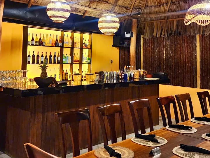 Belize travel scene featuring Las Palapas Belize Restaurant