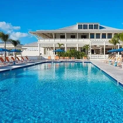 Swimming pool at Mahogany Bay Resort, San Pedro, Ambergris Caye, Belize