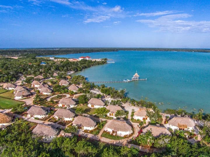 Belize travel scene featuring Orchid Bay Resort in Corozal