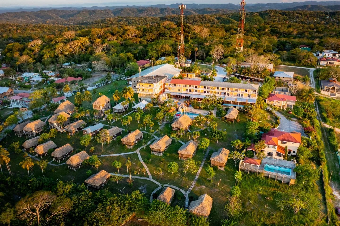 Cahal Pech Village Resort- Drone View