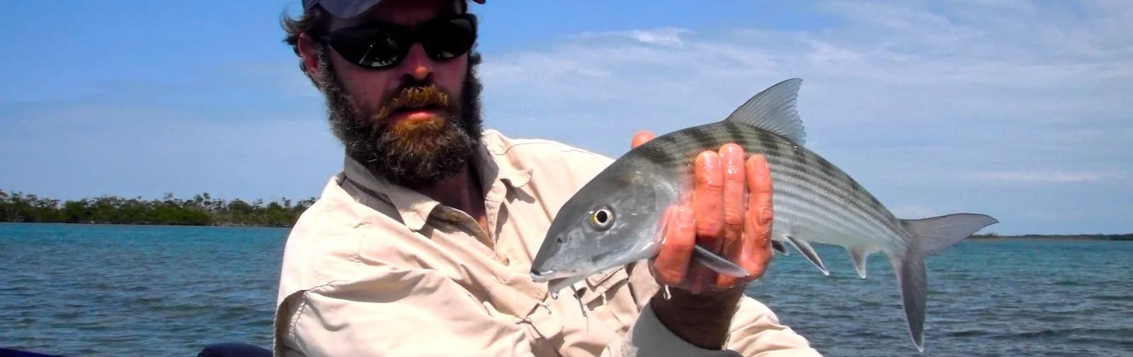 Flats fishing near the Sea Dreams Hotel dock, Caye Caulker, Belize