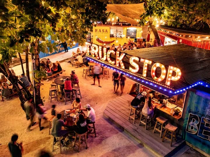 Belize travel scene featuring Truck Stop