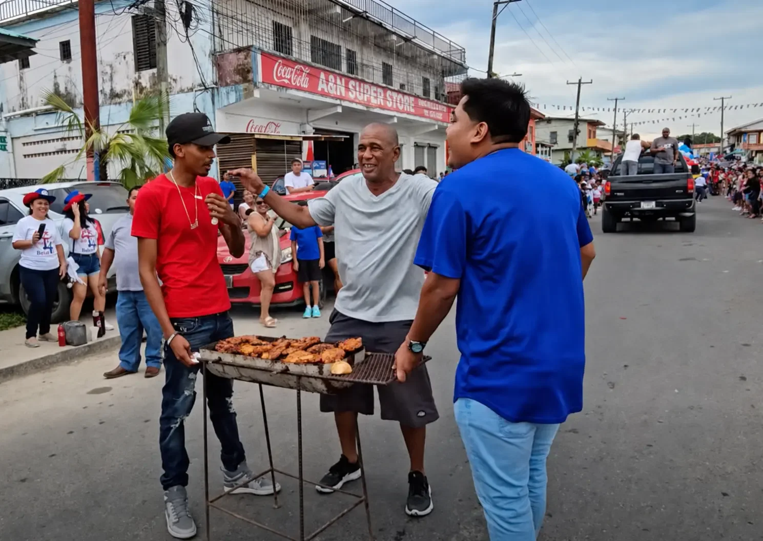 Barbecue at the San Ignacio Independence Day Parade 2025