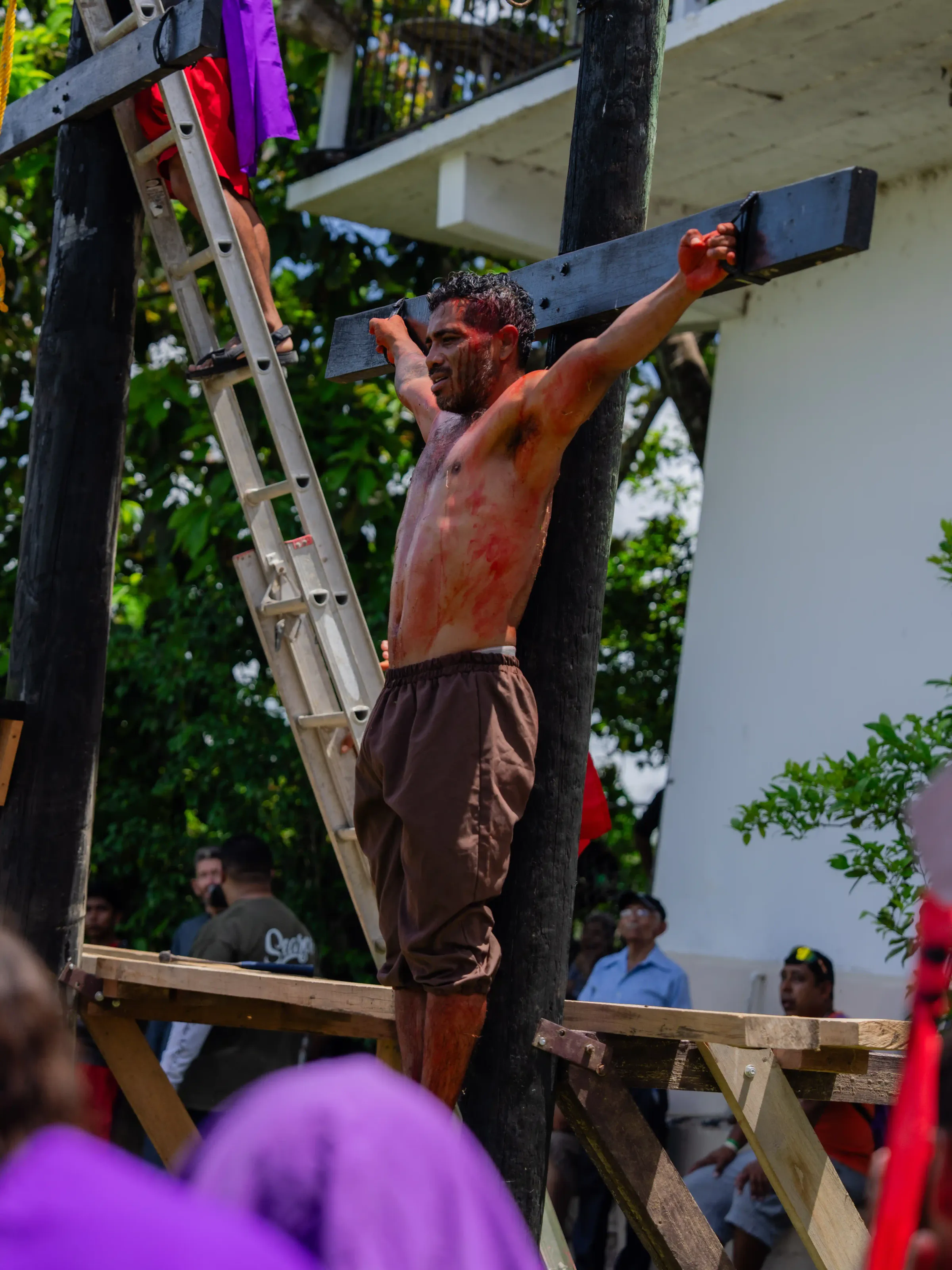 Crucifixion Good Friday Benque Belize